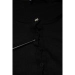 Dolce & Gabbana Black STAFF Round Neck Cardigan Sweater TSH90737-36