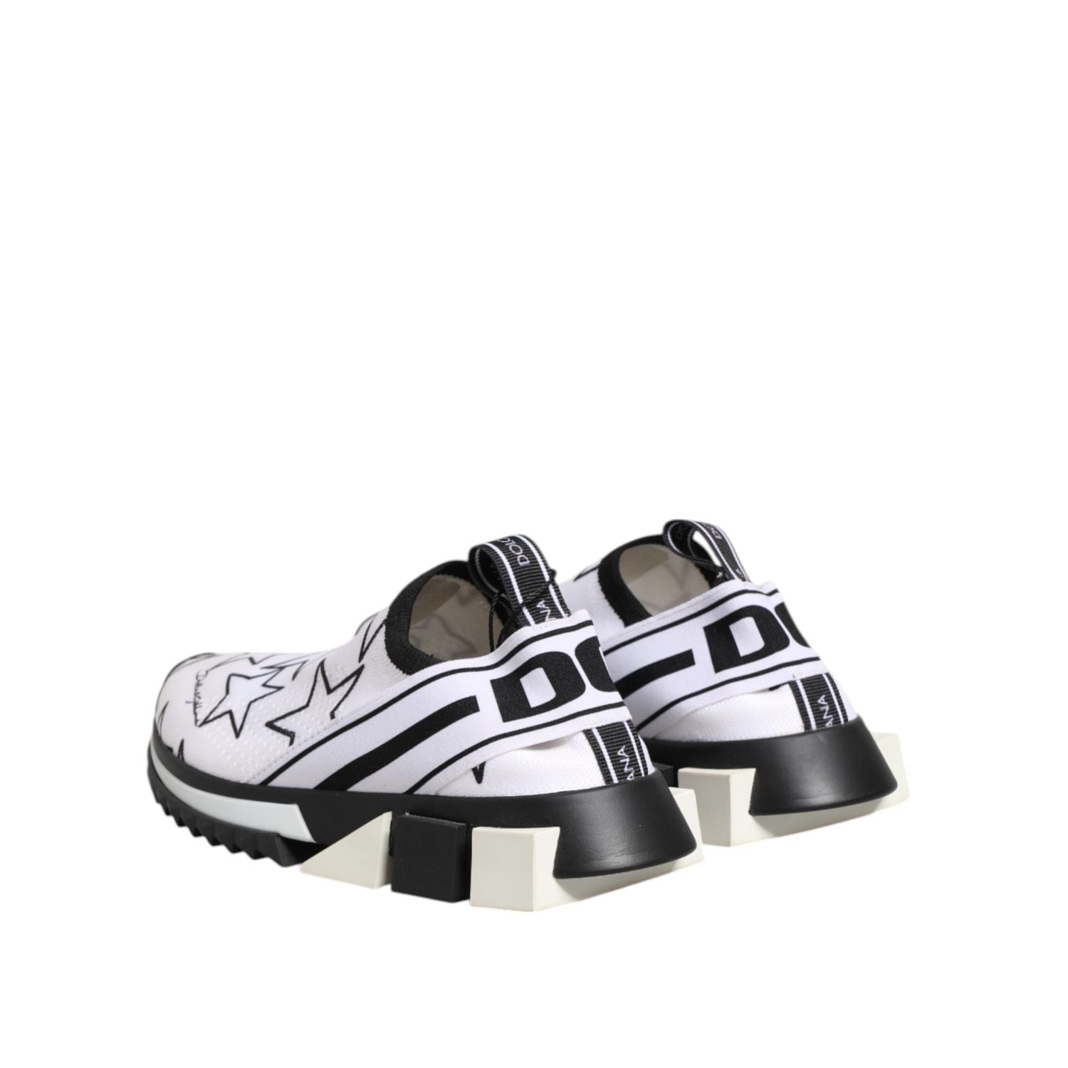 Dolce & Gabbana White Stars Sorrento Low Top Sneakers Shoes