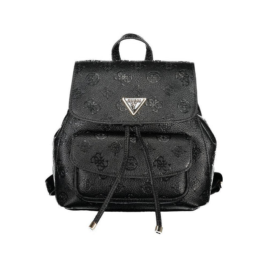 Guess Jeans Black Polyethylene Backpack GU-32215