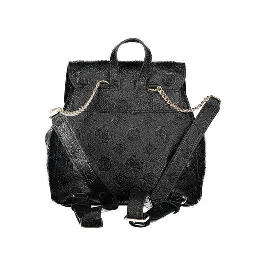 Guess Jeans Black Polyethylene Backpack GU-32215