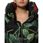 Dolce & Gabbana Multicolor Floral Puffer Coat Full Zip Jacket JKT41501-42