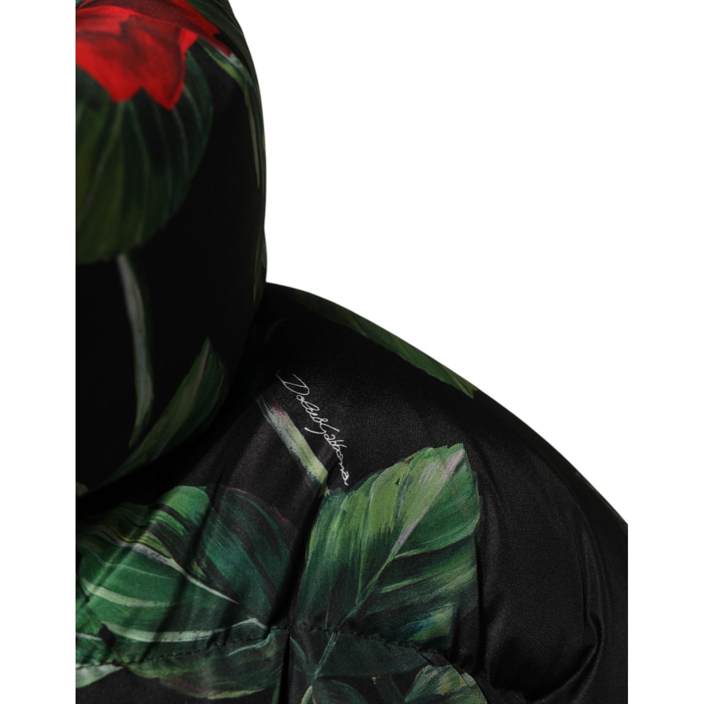 Dolce & Gabbana Multicolor Floral Puffer Coat Full Zip Jacket JKT41501-42