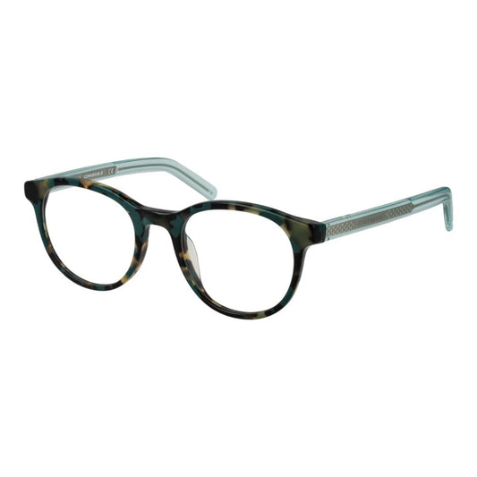 Converse Green Unisex Glasses Frame in acetate with full-rim style and demo lenses, size 50-20-140, round shape, green color.