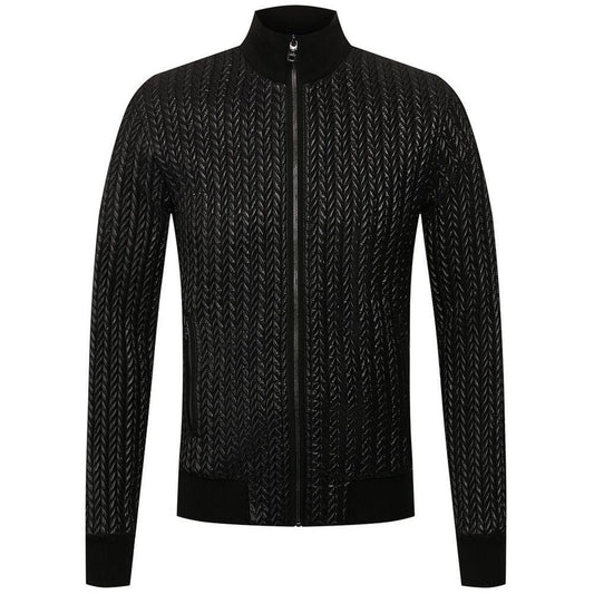 Dolce & Gabbana Black Nylon Jacket DO-15911-IT46 | S