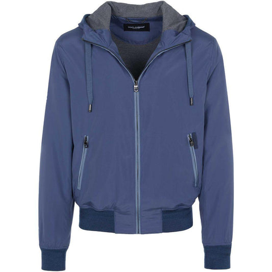 Dolce & Gabbana Blue Polyester Jacket DO-15910-IT48 | M