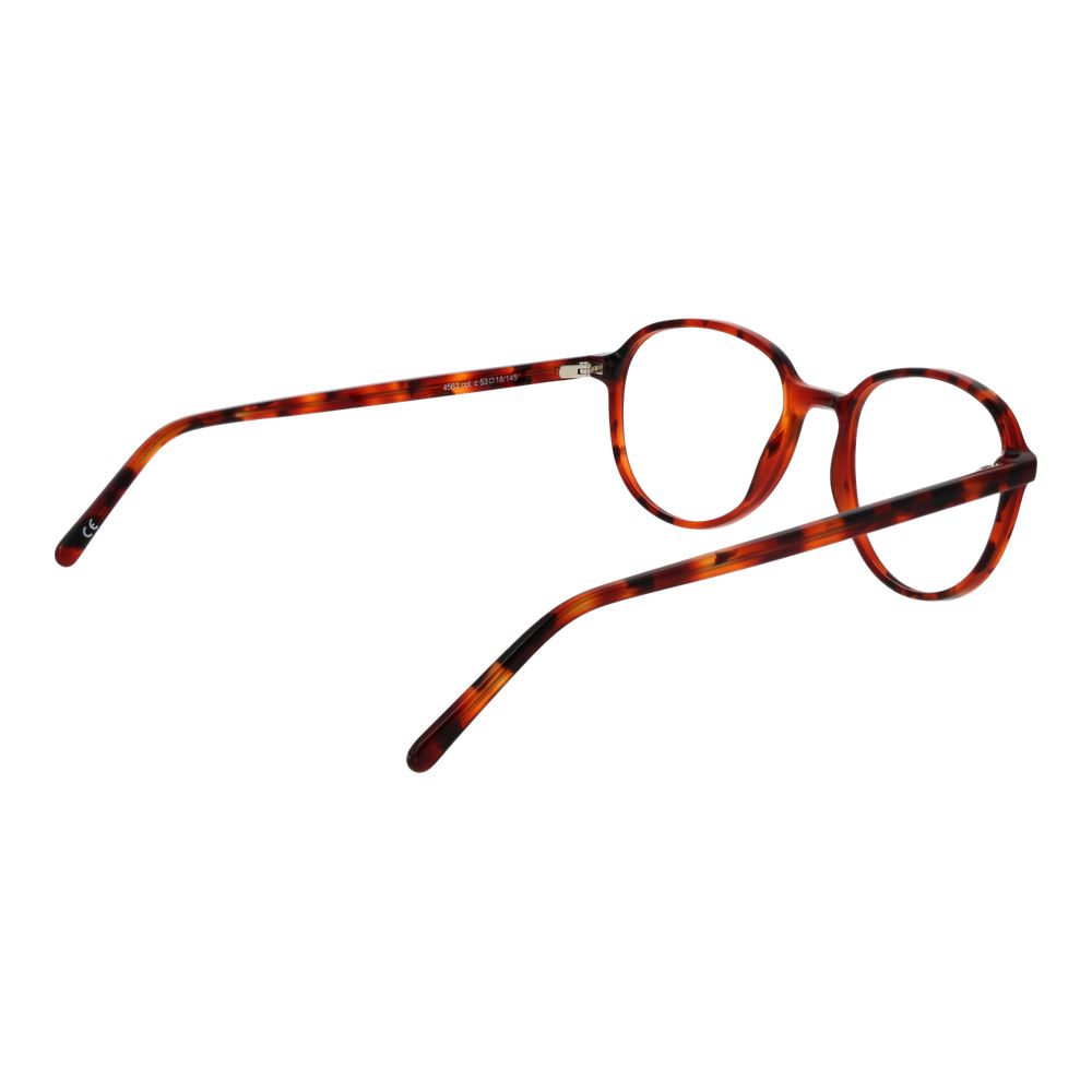 Andy Wolf Red Unisex Glasses Frame in full-rim acetate design with demo lenses, size 53-18-145.