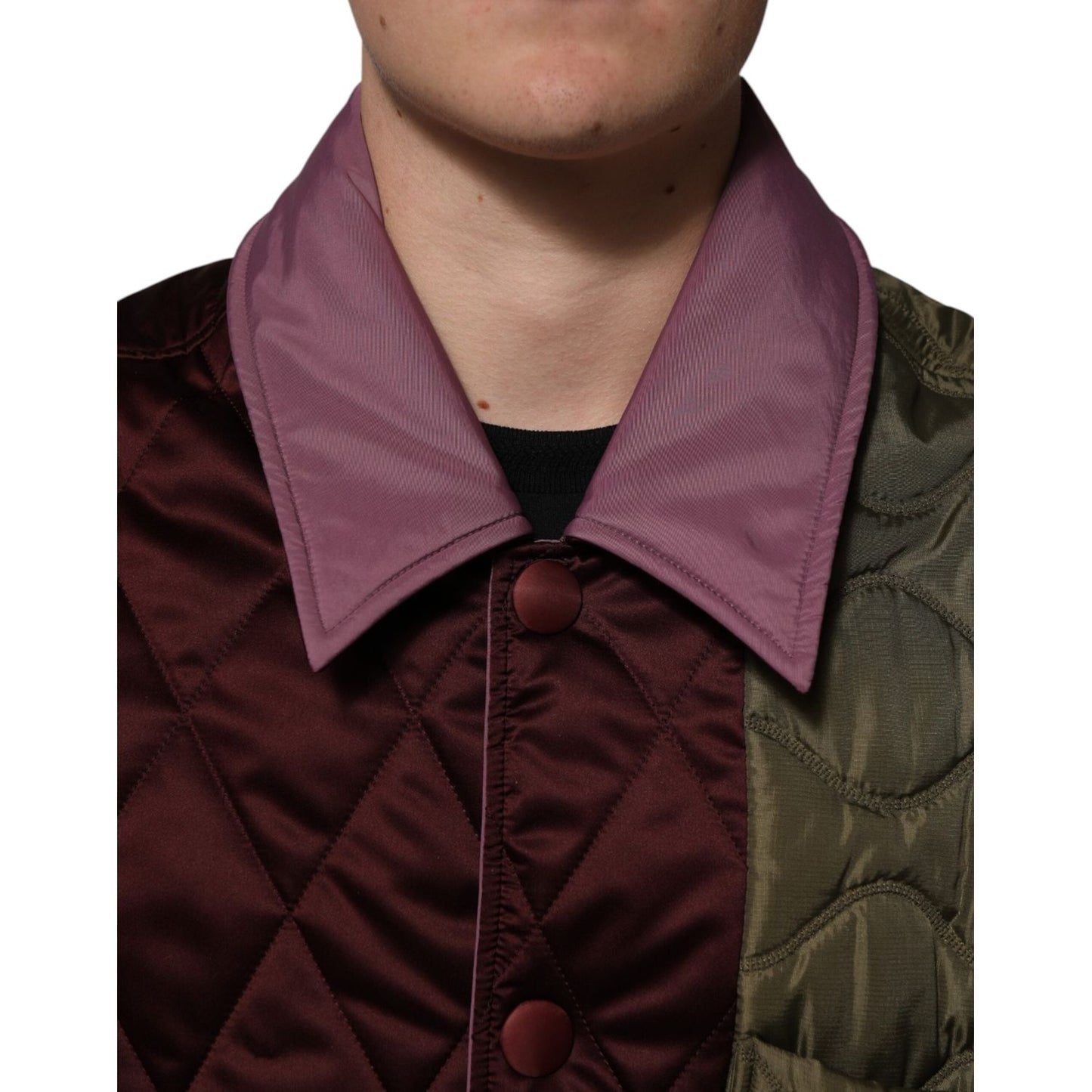 Dolce & Gabbana Multicolor Patchwork PolyesterQuilted Jacket JKT41531-48