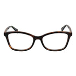 Polaroid Brown Women Glasses Frame, full-rim polyamide rectangular style, lens size 53-17-145, includes branded case, demo lenses.