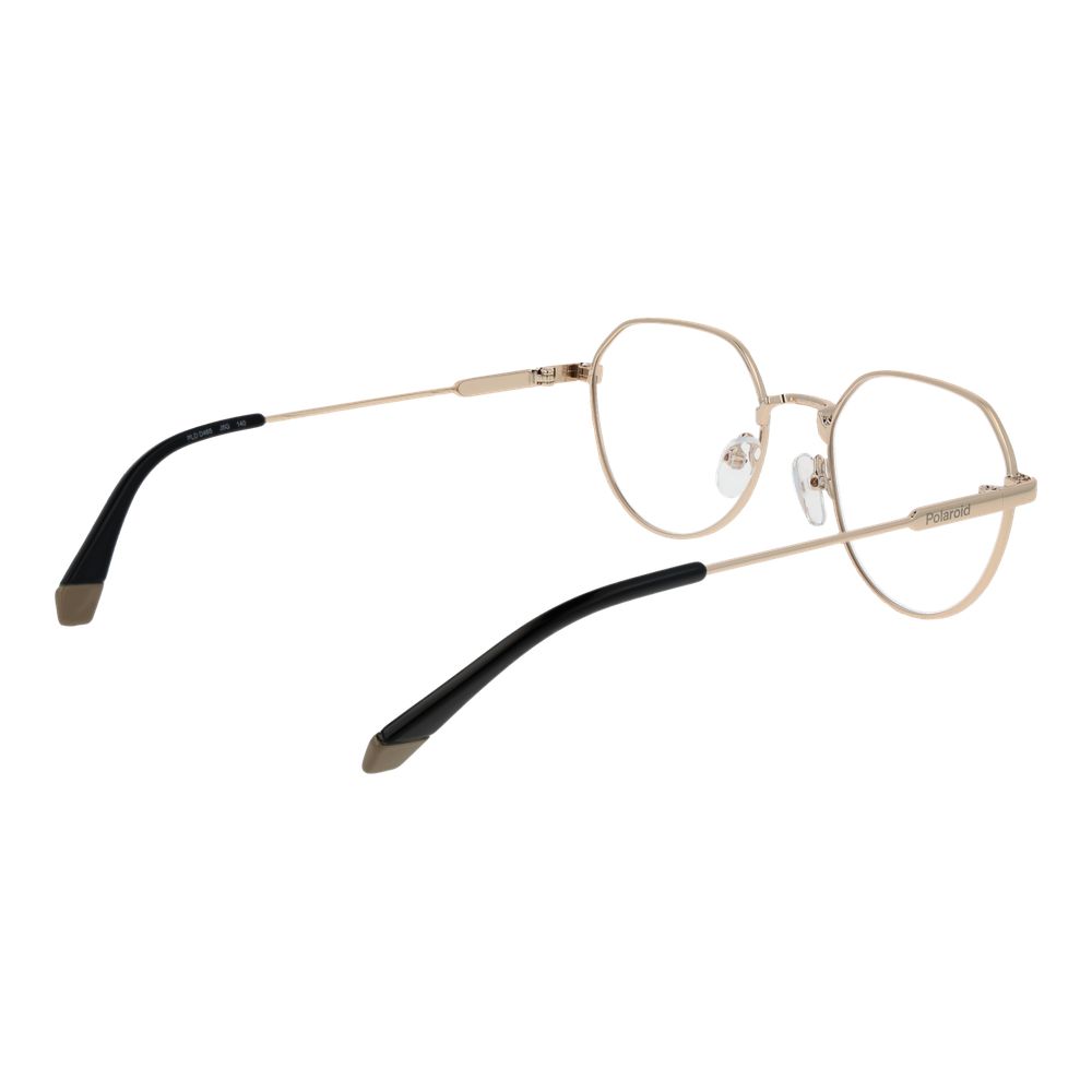Polaroid Gold Unisex Glasses Frame full-rim metal design with demo lenses