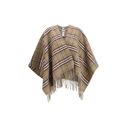 Burberry Wool and cashmere Check Cape BU-8112996C3264-ONE SIZE