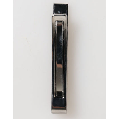 Dolce & Gabbana Silver Tone Brass Logo Branded Men Accessory Tie Clip Bar