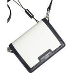 Dolce & Gabbana Beige Black Leather Card Holder Crossbody Men Borse Bag SMY11228