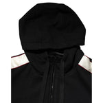 Dolce & Gabbana Black Cotton Plaque Track Cardigan Sweater TSH90631-46