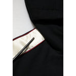 Dolce & Gabbana Black Cotton Plaque Track Cardigan Sweater TSH90631-46