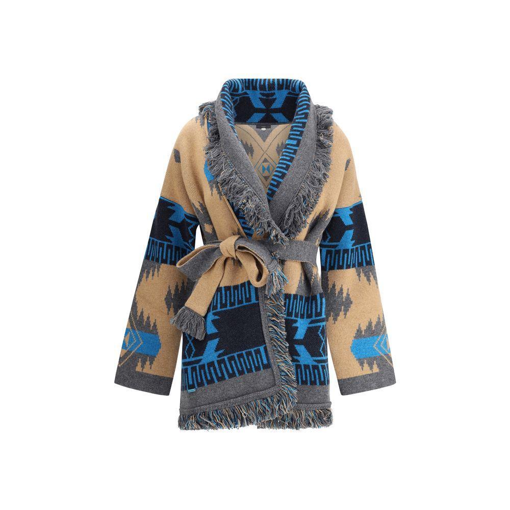 Alanui Icon Jacquard Cardigan AL-LWHB064E25KNI0026206CAMELIRON-M
