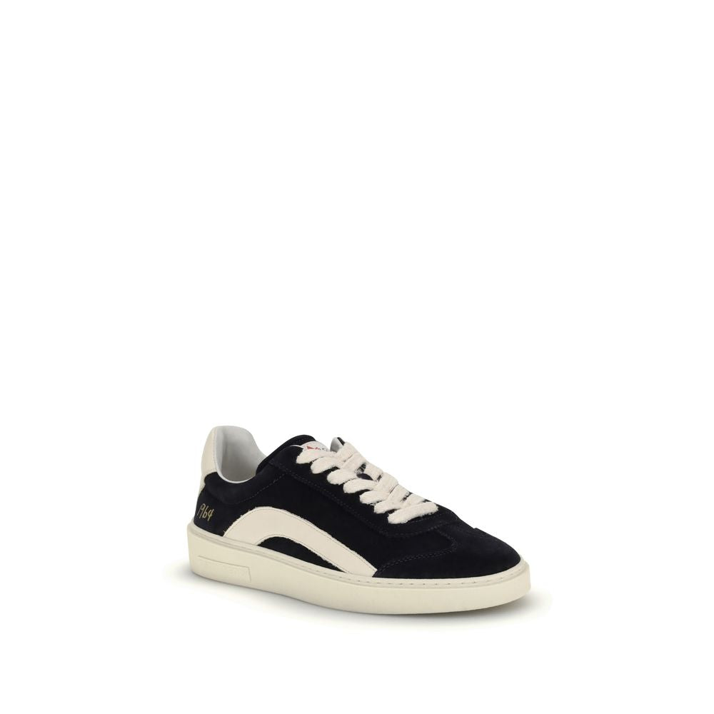 Dsquared² Black Calf Leather Bos Taurus Low Top Sneakers