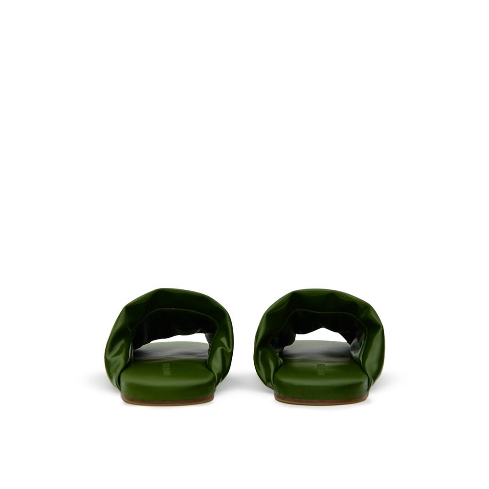 Bottega Veneta Green Leather Slipper BO-10139674-EU42/US9