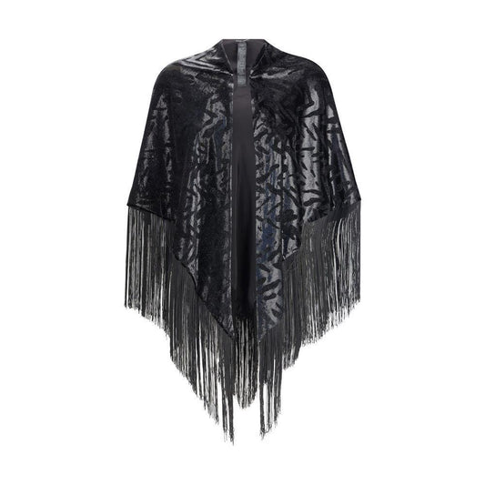Giorgio Armani Velvet Shawl with fringes GIGW001916UC001BB