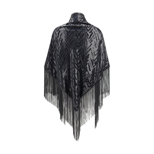 Giorgio Armani Velvet Shawl with fringes GIGW001916UC001BB