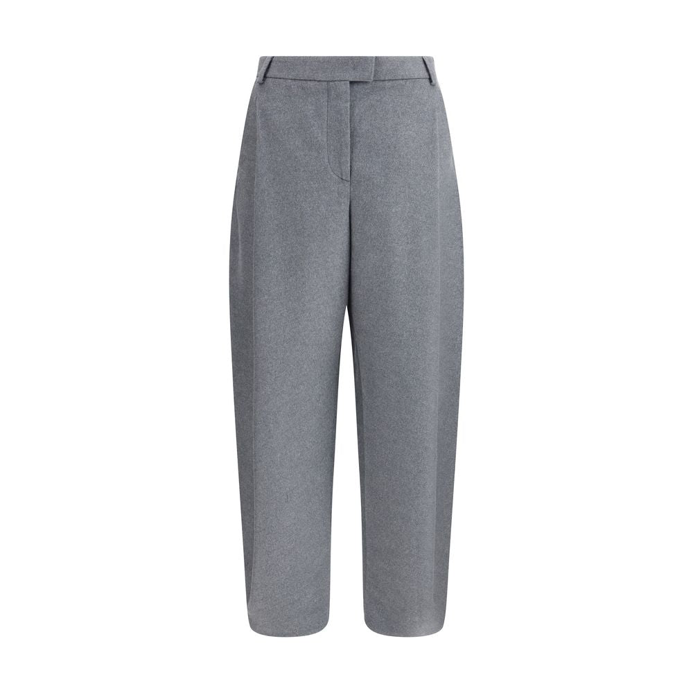 Giorgio Armani Gray Silk Casual Pants