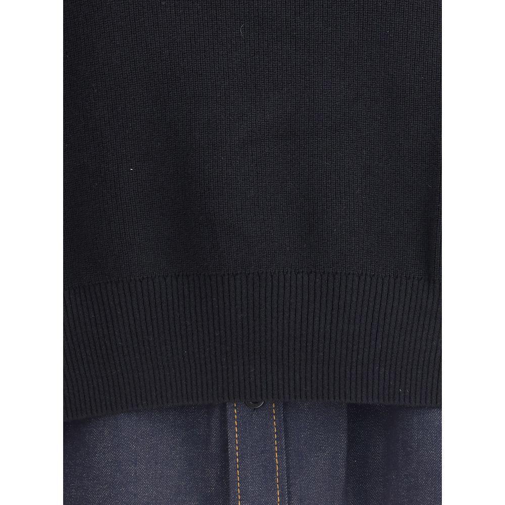 Sacai Denim detail Sweater SA-2507969027-3