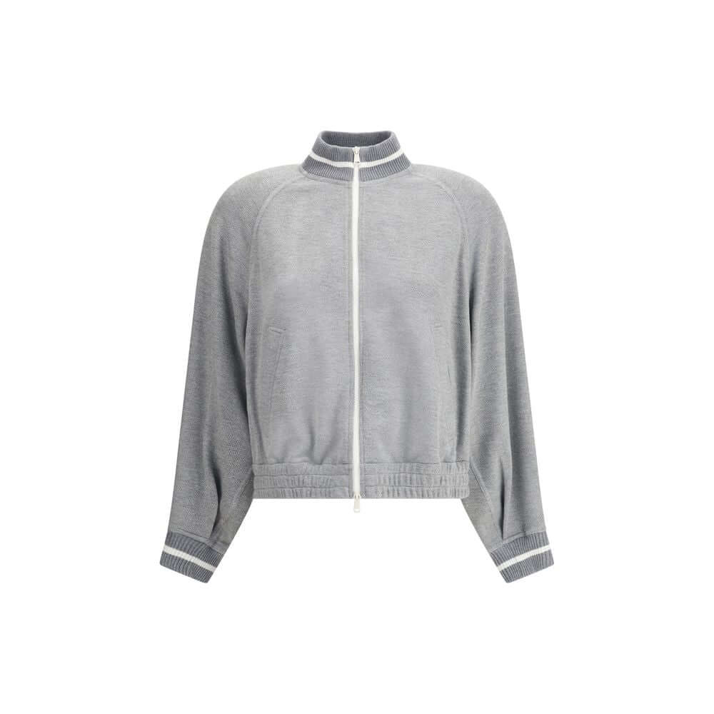 Brunello Cucinelli Gray Viscose Sweatshirt