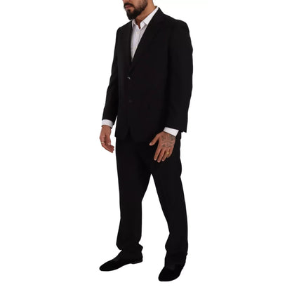 Domenico Tagliente Blue Polyester Single Breasted Formal 2 Piece Suit