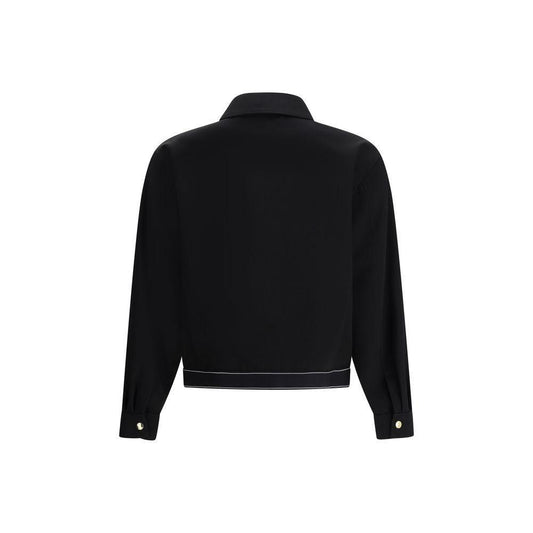 Casablanca Wool Sports Jacket CA-MPF25JK42501BLACK-IT46 | S