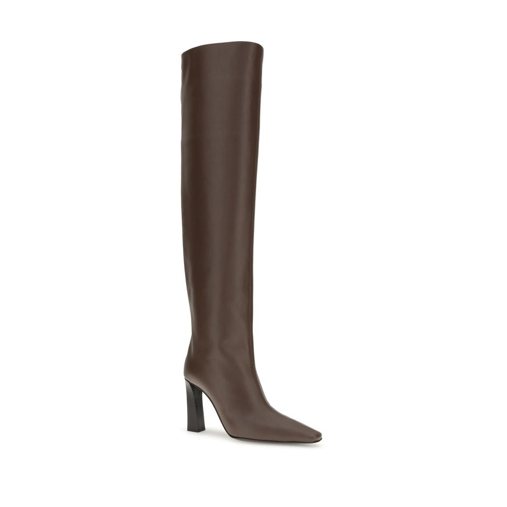 Giuseppe Zanotti Brown Leather Over The Knee