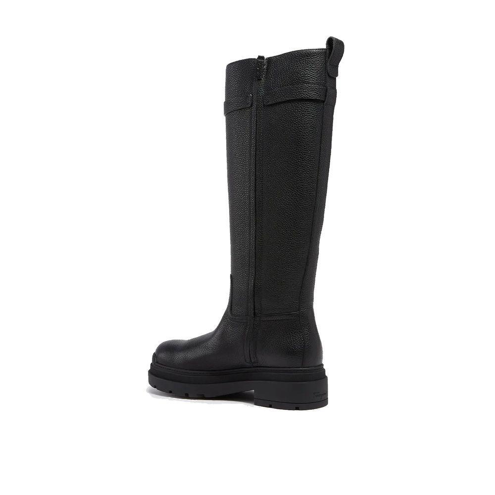 Salvatore Ferragamo Leather Boots SA-8736574537940-EU37.5/US7.5