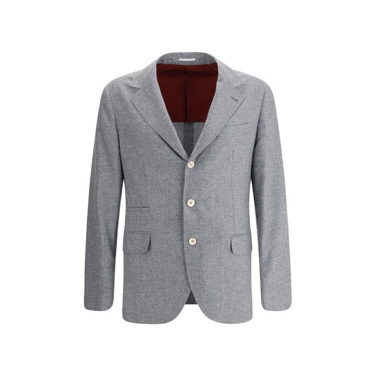 Brunello Cucinelli Cashmere and silk flannel Blazer BR-MR4367BTDC591-IT50 | L