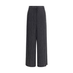 Giorgio Armani Wide-leg silk Pants with strass GI-GW001542ZZ017-IT46|XL