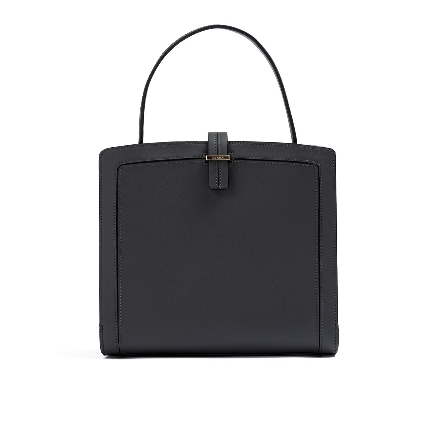 Giada Anthracite Leather Shoulder Bag