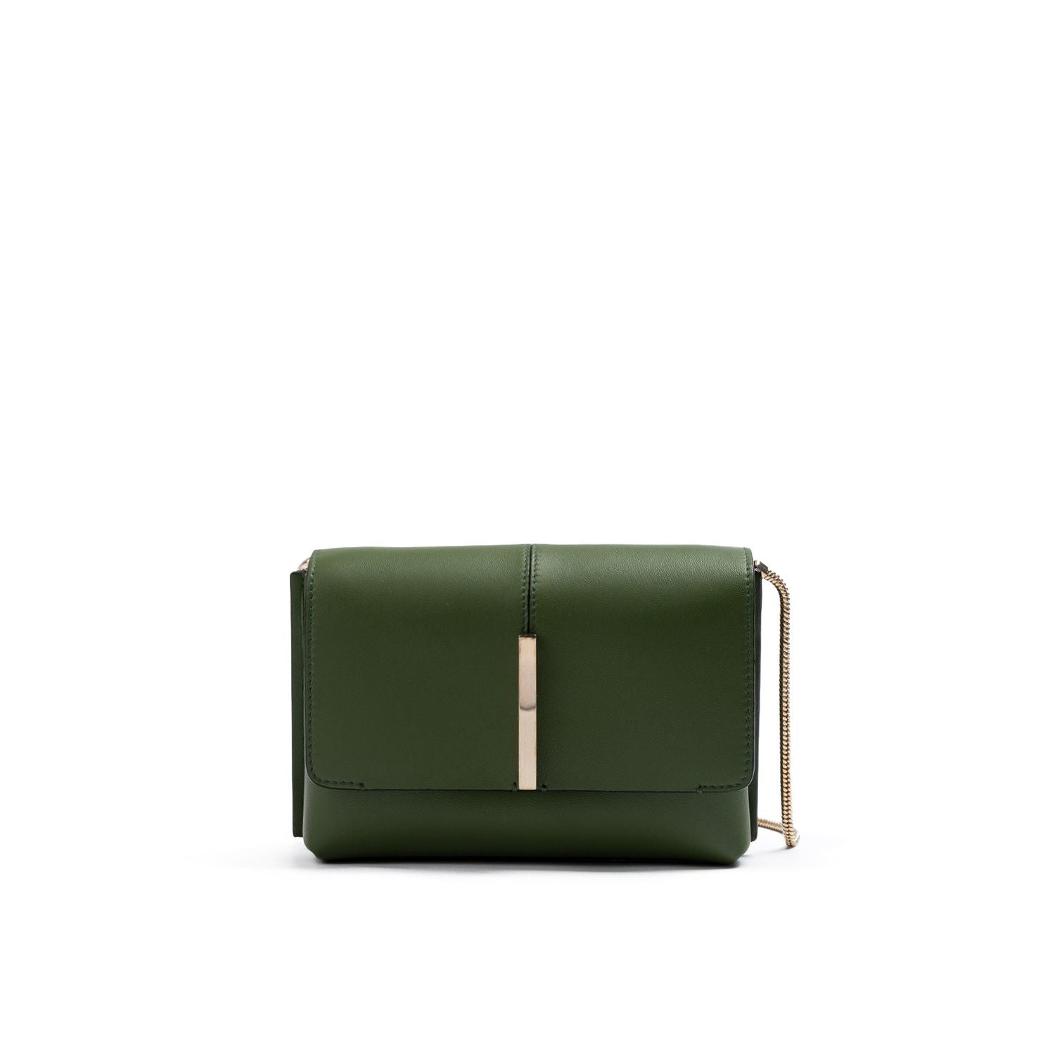 Front view with bag zipped and handles upright.