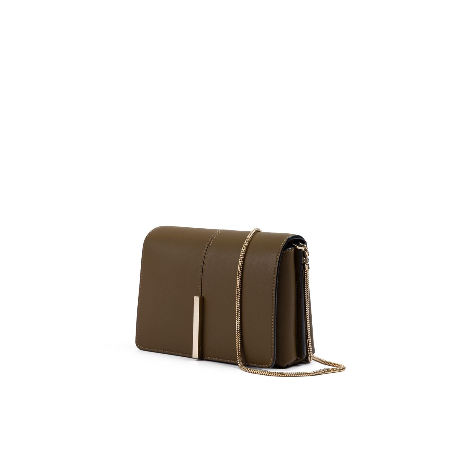 Front view with bag zipped and handles upright.