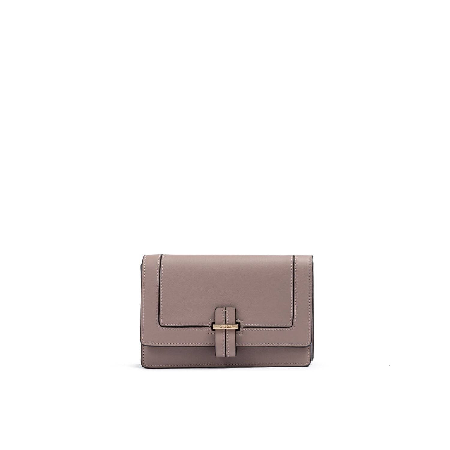 Front view with bag zipped and handles upright.
