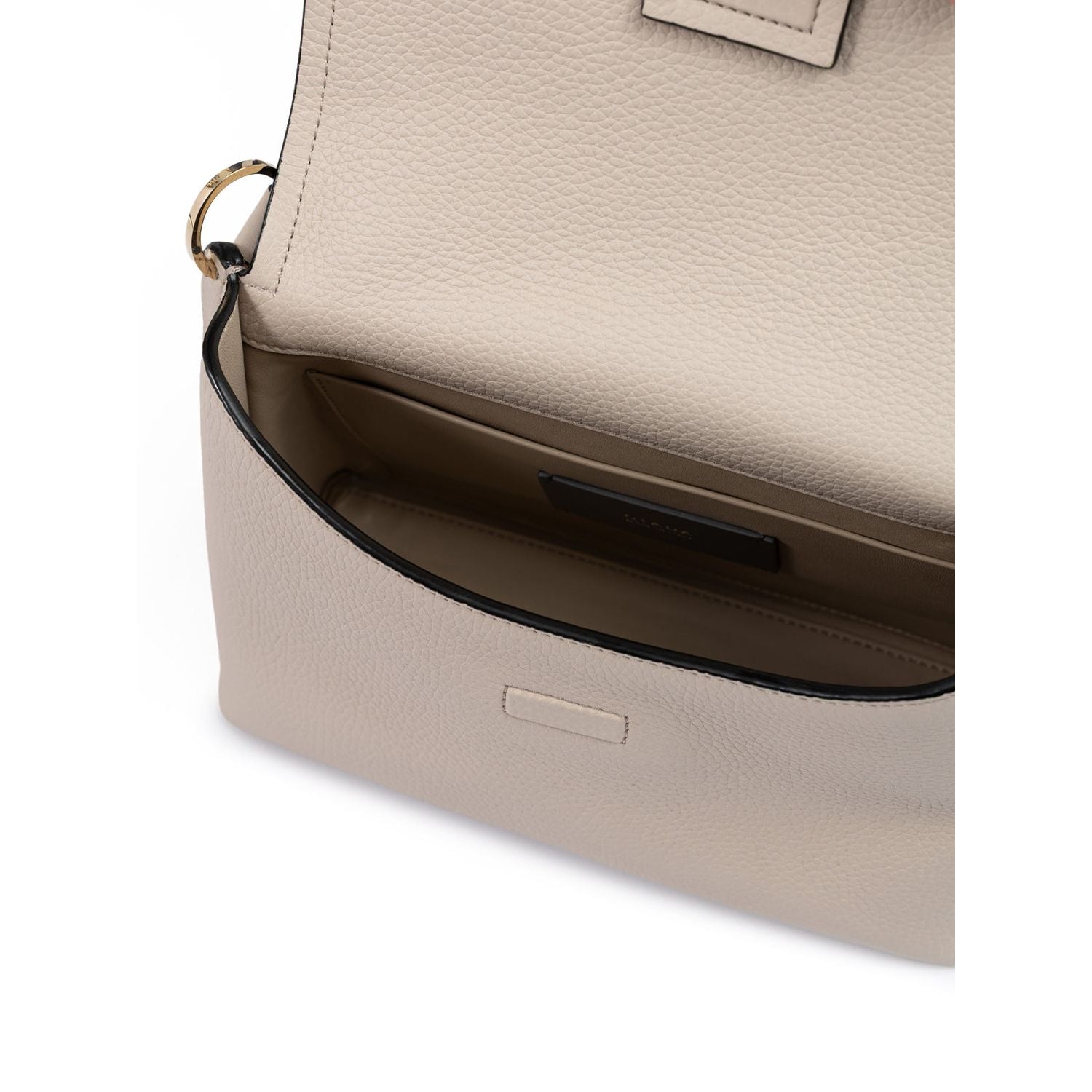 Front view with bag zipped and handles upright.