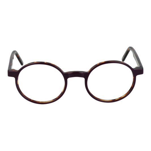 Andy Wolf Purple Unisex Glasses Frame, acetate full-rim panto style with a 48-20-145 size, perfect for a stylish look.