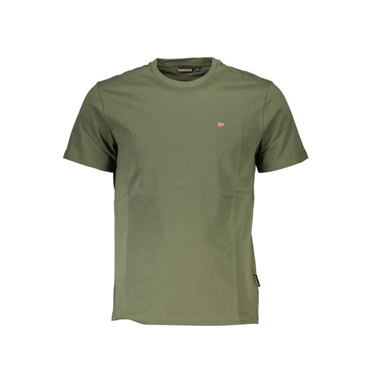 Napapijri Green Cotton T-Shirt NA-25114-L