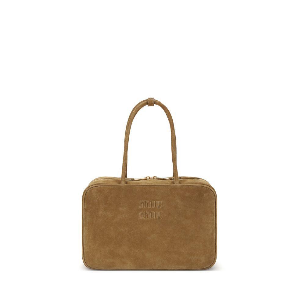 Front view with bag zipped and handles upright.