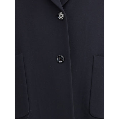 Lardini Black Cashmere Coat