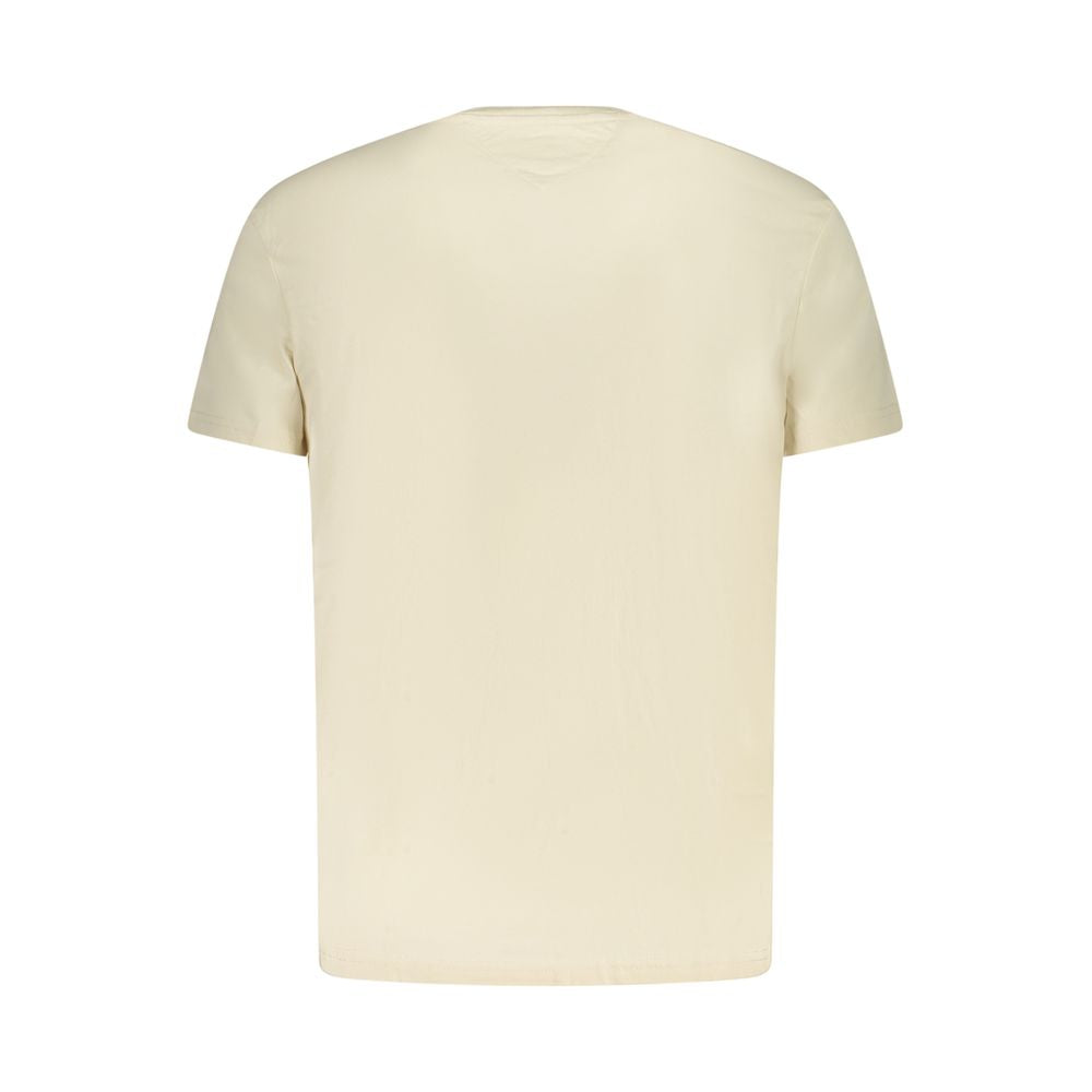 Tommy Hilfiger Beige Cotton Men T-Shirt TO-39456-S