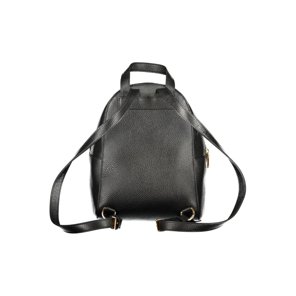 Coccinelle Black Leather Backpack