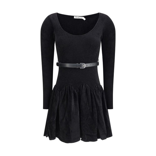 Self-Portrait Chenille knit Dress SE-AW25029SBBLACK-M