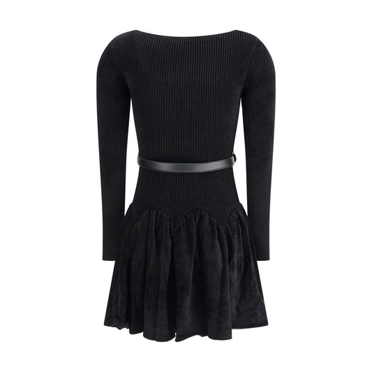 Self-Portrait Chenille knit Dress SE-AW25029SBBLACK-M