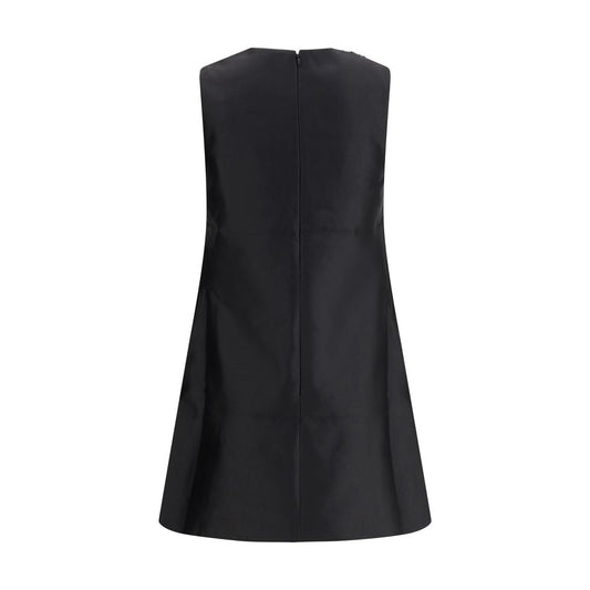 Self-Portrait Taffeta embellished trim short Dress SE-AW25061SBBLACK-10