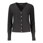 Guess Jeans Black Viscose Women Cardigan GU-39578-S