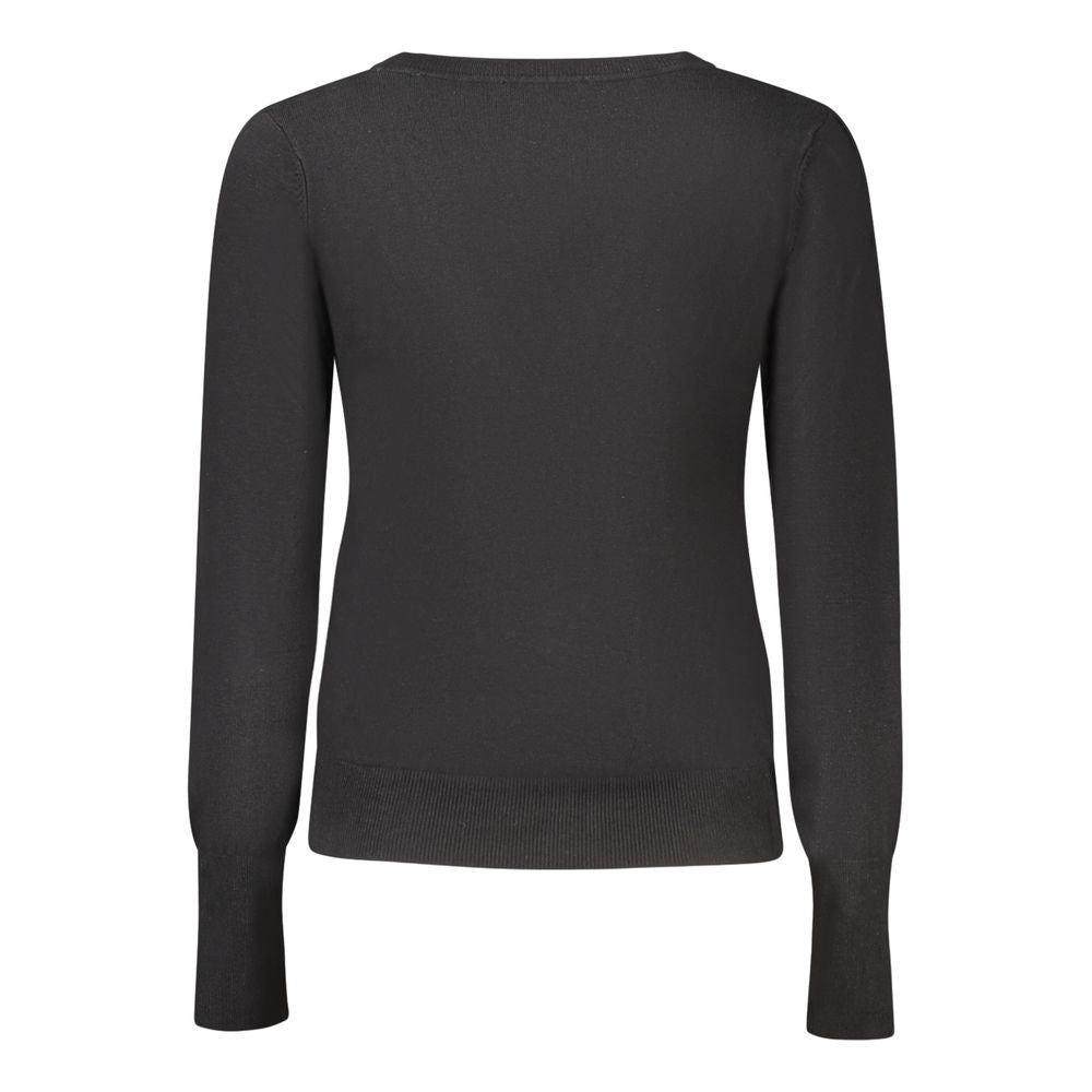 Guess Jeans Black Viscose Women Cardigan GU-39578-S