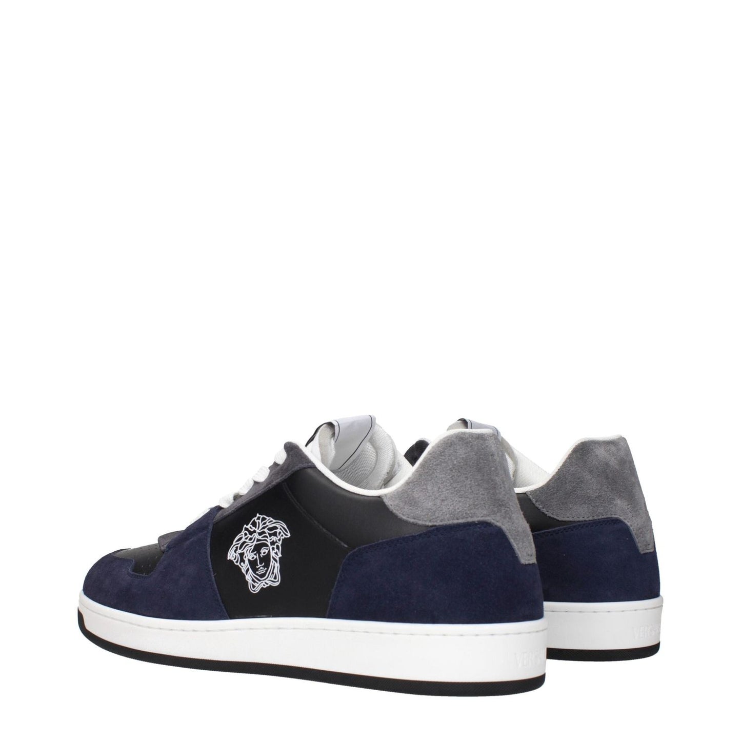 Versace Blue Leather Sneakers VE-15265229930761-EU46/US13