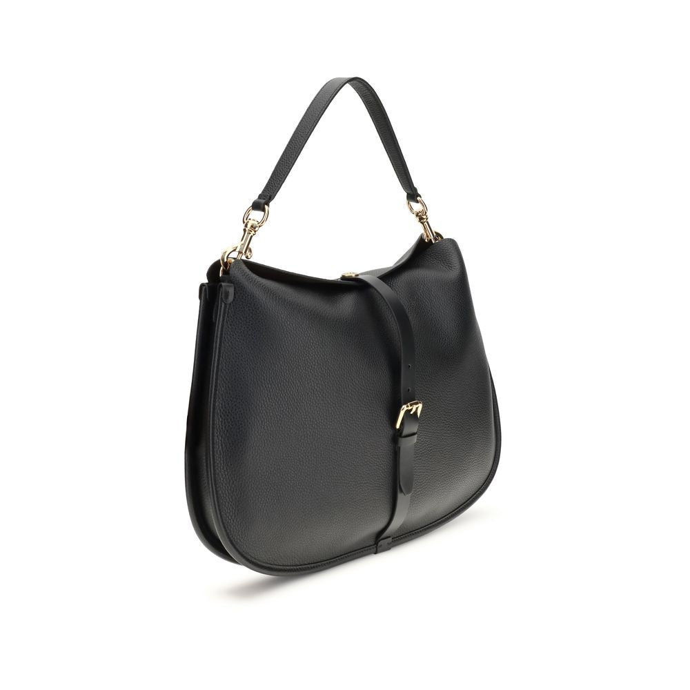 Front view with bag zipped and handles upright.